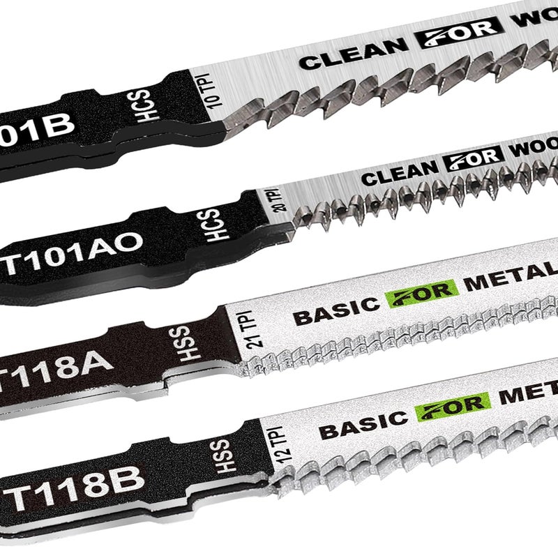 FASTPRO 50-Piece Jigsaw Blades Set with Case, Assorted T-Shank Jig Saw Blades for Wood, Metal and Plastic Cutting - Image 5
